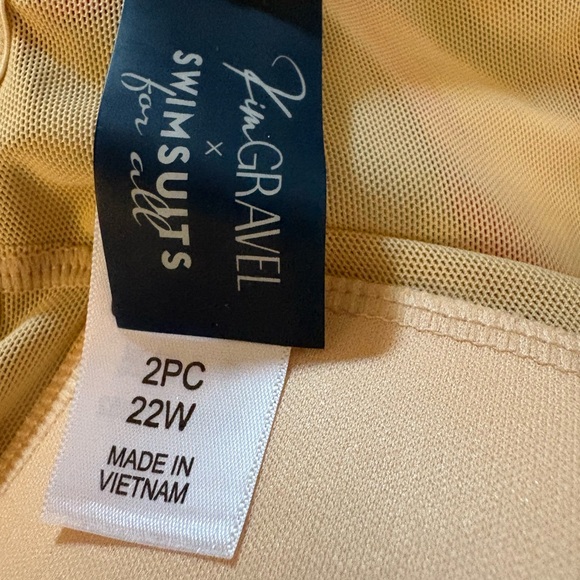 Swimsuit 2 pc, size 22W by Kim Gravel swimsuits. NWT pink floral - Picture 7 of 14